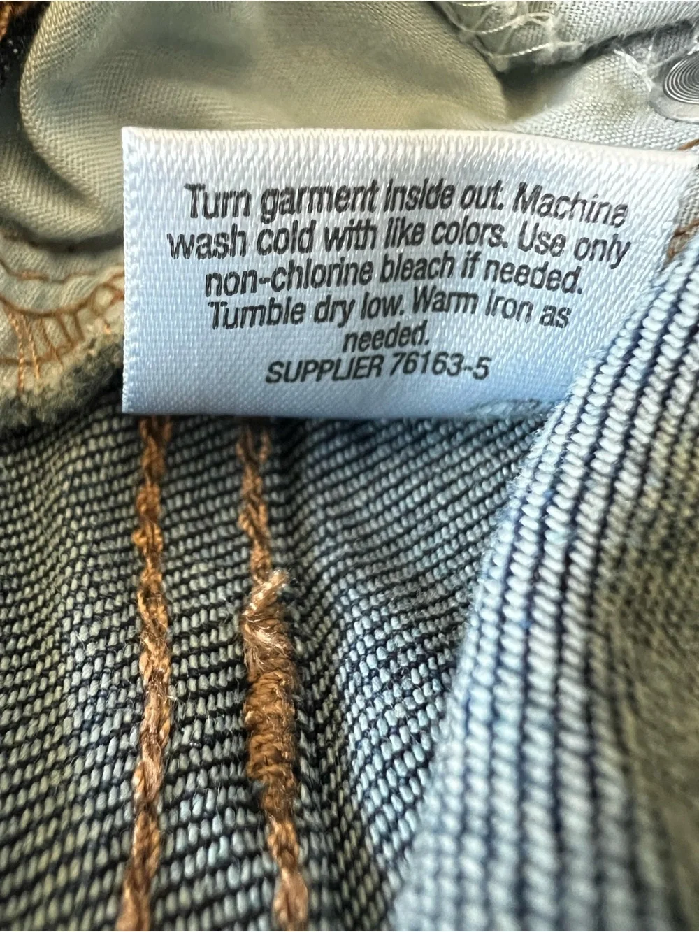 St. John's Bay Dark Wash Straight Leg Jeans Size 8